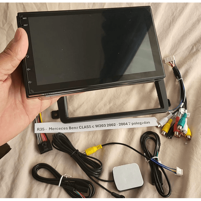 R35 - Auto Rádios Mercedes Benz CLASS c W203 2002 a 2004 7`  android  