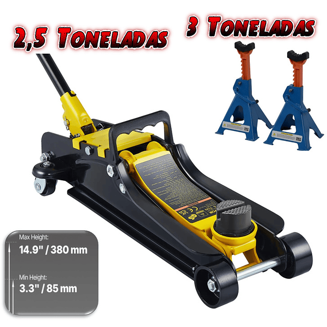 FACE1329 KIT Macaco 2,5T 85mm a 380mm + Preguiças 3T  85mm a 380mm