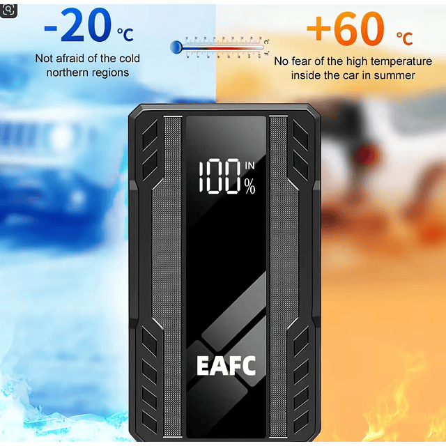 FACE1335 Booster arrancador jump starter 1000A com bolsa proteção