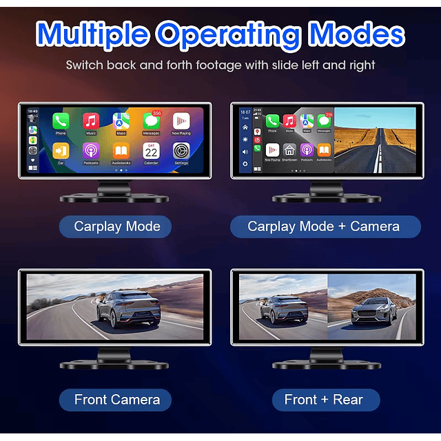 FACE1340 Auto rádio android universal  11.26 polegadas com dupla câmera carplay android auto