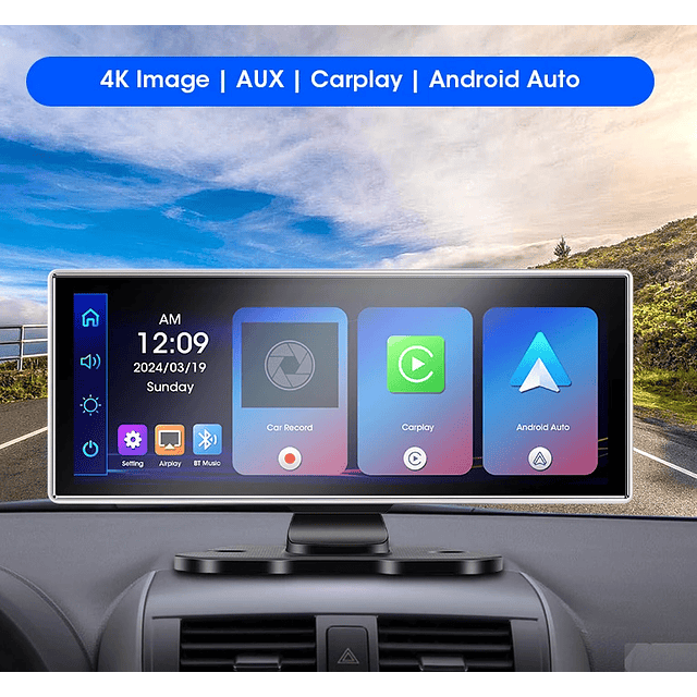 FACE1340 Auto rádio android universal  11.26 polegadas com dupla câmera carplay android auto