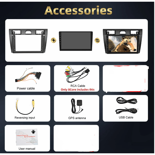 FACE1341 Ford Fiesta 2006-2011 auto rádio android 1gb ram 32gb rom  