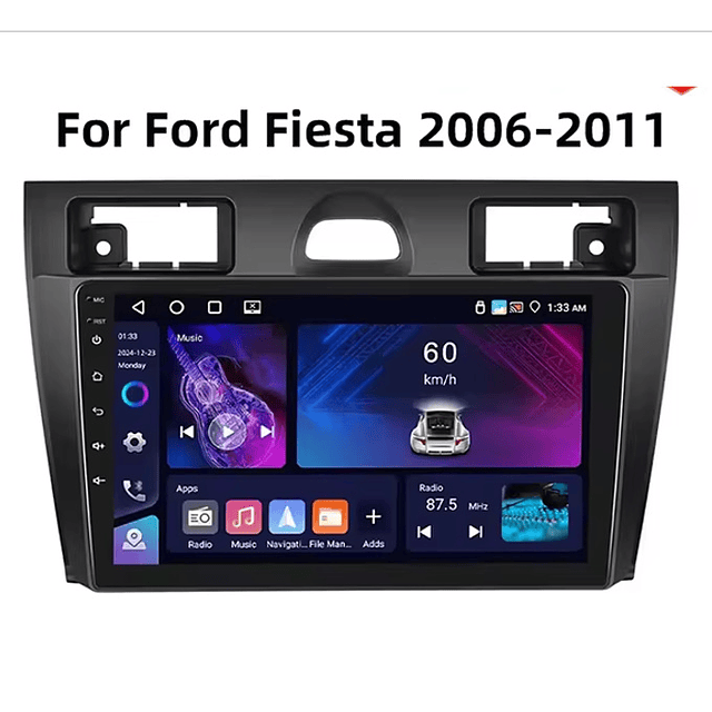 FACE1341 Ford Fiesta 2006-2011 auto rádio android 1gb ram 32gb rom  