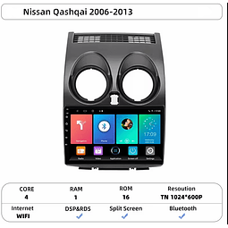 FACE1343 Nissan qashqai J10 2005-2015 auto rádio android 1gb ram 16gb rom 