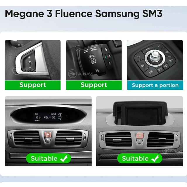 FACE1344 Renault Megane 3 fluence samsung sm3 2008-2014 auto rádio android 1gb ram 32gb rom 