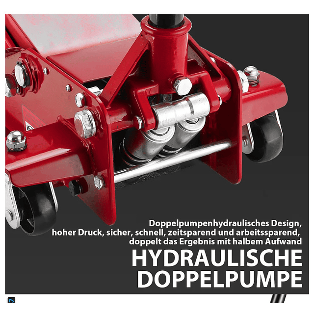 FACE1345  Macaco baixo perfil 3 Toneladas faixa de elevação 75-505mm