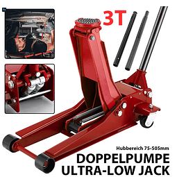 FACE1345  Macaco baixo perfil 3 Toneladas faixa de elevação 75-505mm