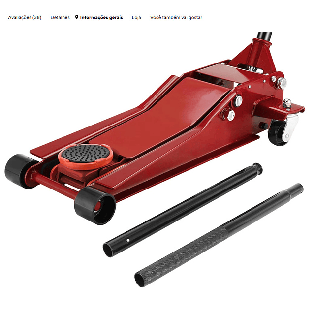 FACE1345  Macaco baixo perfil 3 Toneladas faixa de elevação 75-505mm