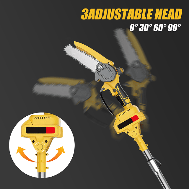 FACE1346 Mini motosserra com braço extensivel 21v com duas baterias