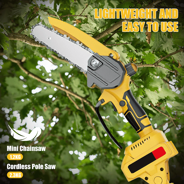 FACE1346 Mini motosserra com braço extensivel 21v com duas baterias