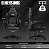 FACE1347 Cadeira ergonômica para jogos Cadeira para PC Cadeira reclináveis 