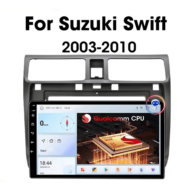FACE1348 Suzuki swift 2003-2010 Auto rádio android 9 polegadas com 1gb/2gb ram 16bg/32gb rom