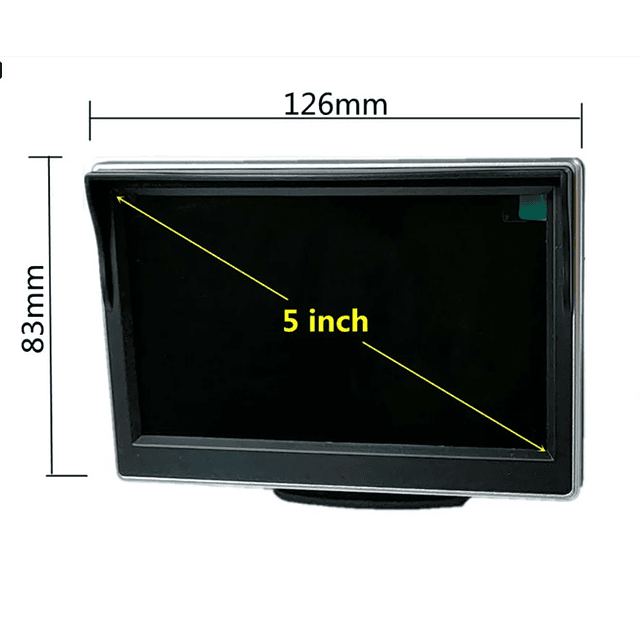 FACE530 Kit estacionamento 5.0 monitor retrovisor  lcd com câmera estacionamento 