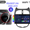 FACE1351 PEUGEOT 206 2000-2010 android 9 polegadas 1gb ram ou 2gb ram