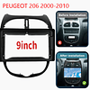 FACE1351 PEUGEOT 206 2000-2010 android 9 polegadas 1gb ram ou 2gb ram