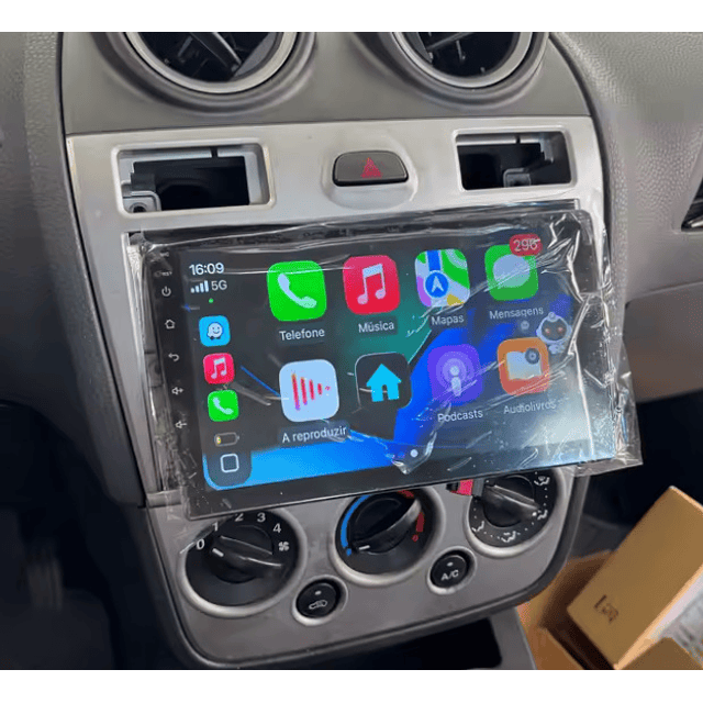 FACE1352 Ford Fiesta 2006 - 2011 android 9 polegadas 1gb ram ou 2gb ram