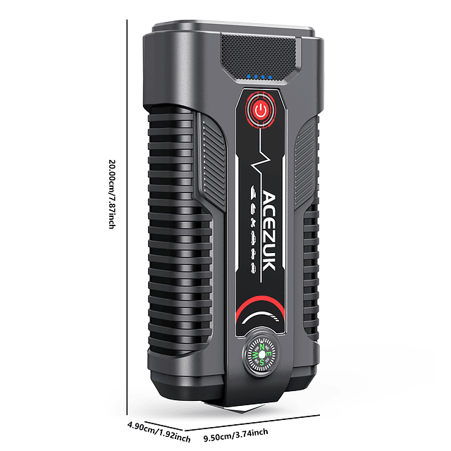 FACE1353 Arrancador Booster Jump Starter pico 4000A motores a gasolina de 7.0L ou a diesel de 5.5L