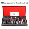 FACE1357 KIT 131 Peças Kit Reparo Rosca MOTORES , Kit Profissional de Reparo de Rosca em Aço Rápido, 