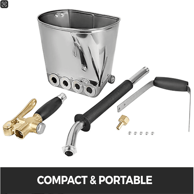 F1358 Pistola de pulverização Cimento Gesso AR com 4 pontas projeção