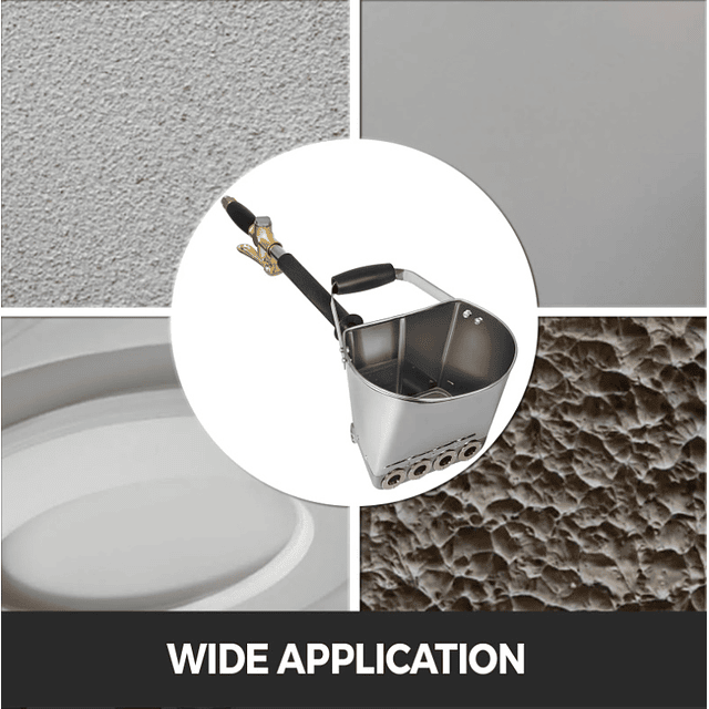 F1358 Pistola de pulverização Cimento Gesso AR com 4 pontas projeção