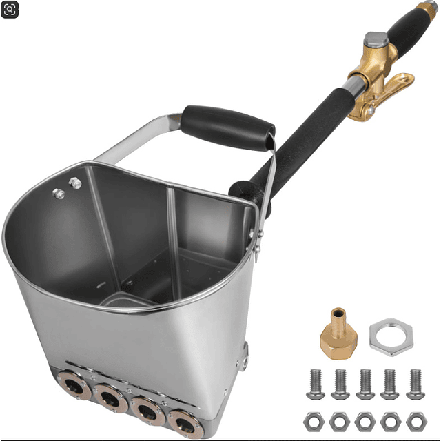 F1358 Pistola de pulverização Cimento Gesso AR com 4 pontas projeção