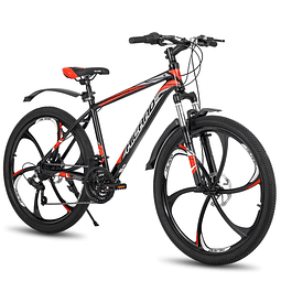 FACE1360 Bicicleta de Montanha  26 Polegadas Quadro de Alumínio, 21 Velocidades MTB  travões de disco