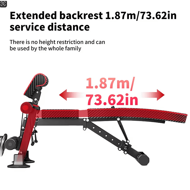 FACE1361 Banco fitness musculação 7 posições ajustáveis Pernas Braços CORE