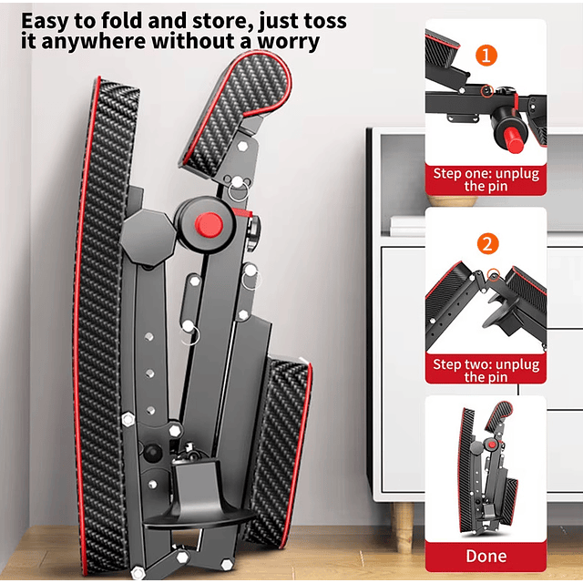 FACE1361 Banco fitness musculação 7 posições ajustáveis Pernas Braços CORE