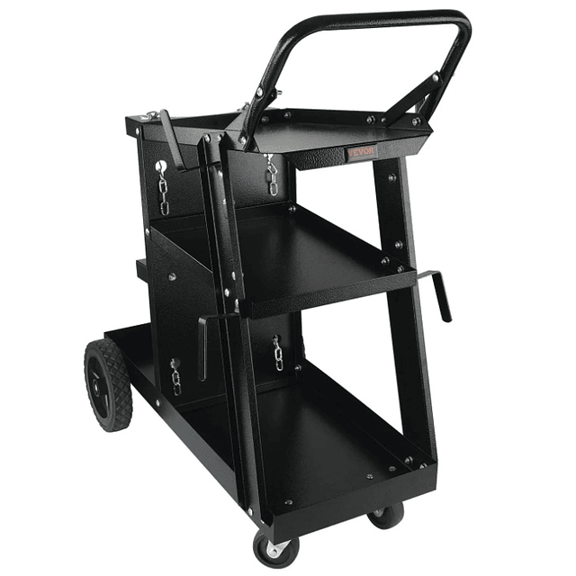 FACE1362 Carrinho máquinas de soldar 3 prateleiras 180kg MIG/MAG e soldagem a arco de argônio.