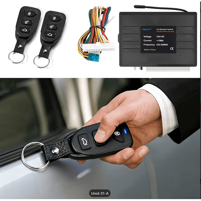 FACE1364 Fecho central de portas automoveis com dois comandos