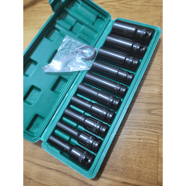 FACE1078  Chaves soquete de Impacto 10 peças 1/2 polegada 8-24 mm Manga Elétrica Ferramenta Chave de Impacto