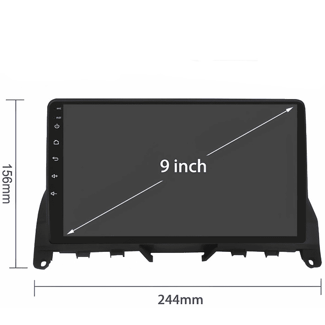 R52 - Auto Rádios Mercedes Benz C W204 S204 2007-2010 android  1 ou 2gb consulte descrição