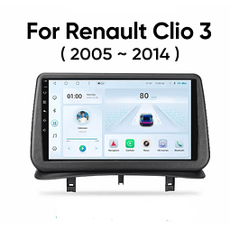 FACE1367 Renault Clio 3 2005-2014 auto rádio android 2 dim wifi usb