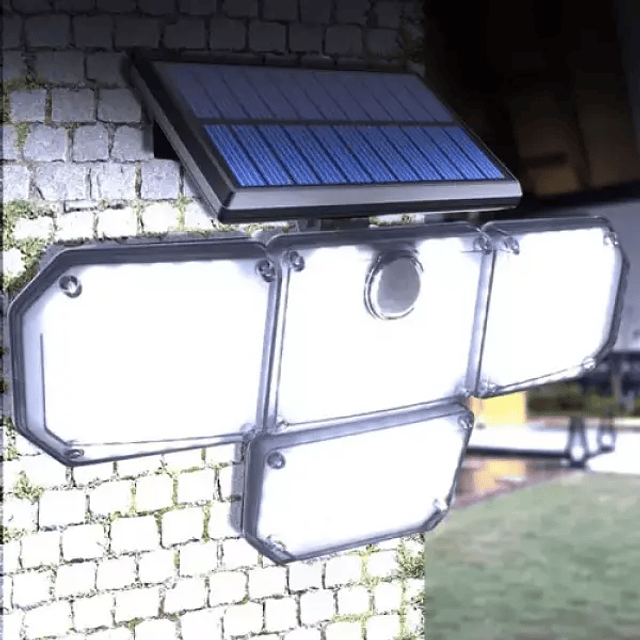 FACE932 Luz  solar led com 3 paineis 