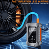 FACE1370 Bomba Pneus Digital Inteligente com Ecrã  Luz LED Inflação Rápida de 150PSI  Carregamento USB