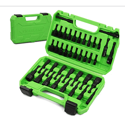 FACE1373 39 PCS Kit mestre  chave sextavada magnética, haste hexagonal de troca rápida de 1/10.2 cm