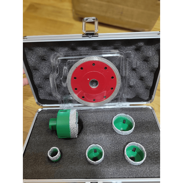 FACE1374 Serra copo diamantada VEVOR de 20, 35, 40, 50 e 65 mm, broca para azulejo com rosca M14,