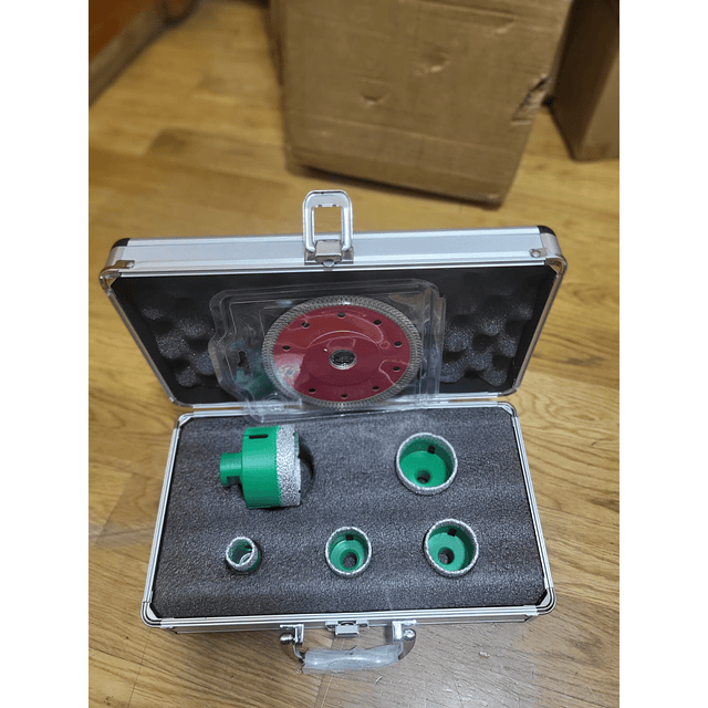 FACE1374 Serra copo diamantada VEVOR de 20, 35, 40, 50 e 65 mm, broca para azulejo com rosca M14,