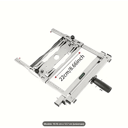 FACE1378 Guia de Localização para Máquina de Corte, Guia de Serra Circular Ajustável Compatível com Várias Serras, Ferramenta de Posicionamento de Fixação de Estrutura de Metal, Adequado para Carpinta