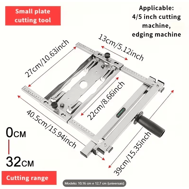 FACE1378 Guia de Localização para Máquina de Corte, Guia de Serra Circular Ajustável Compatível com Várias Serras, Ferramenta de Posicionamento de Fixação de Estrutura de Metal, Adequado para Carpinta