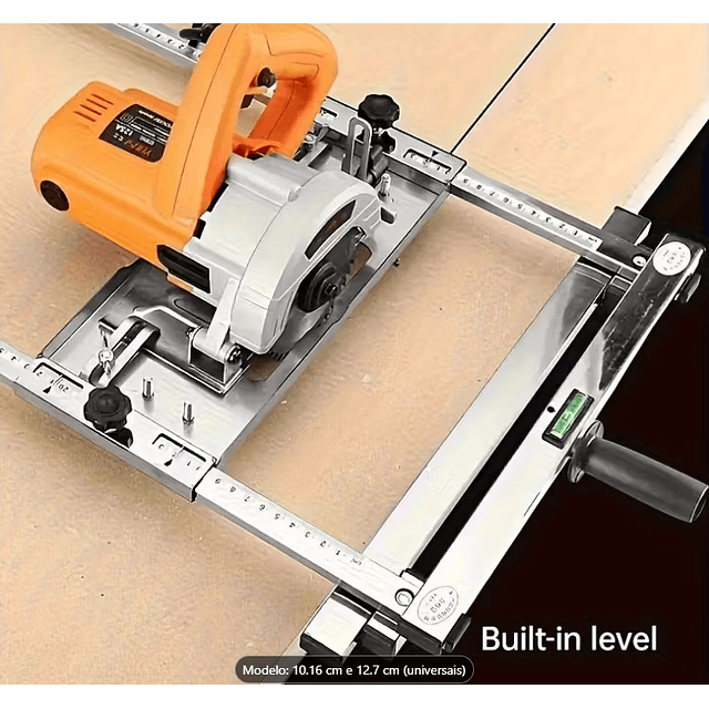 FACE1378 Guia de Localização para Máquina de Corte, Guia de Serra Circular Ajustável Compatível com Várias Serras, Ferramenta de Posicionamento de Fixação de Estrutura de Metal, Adequado para Carpinta