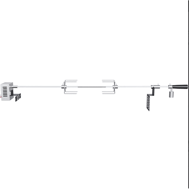 FACE1379 Grelhador churrasco VEVOR, 100,6 cm, 12 kg, em aço inoxidável, com espeto giratório de 9 W, ideal para 