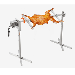 FACE1380 Grelhador assar no espeto, grelha para churrasco de 60 kg  motor elétrico de 52 W, assador giratório 116cm