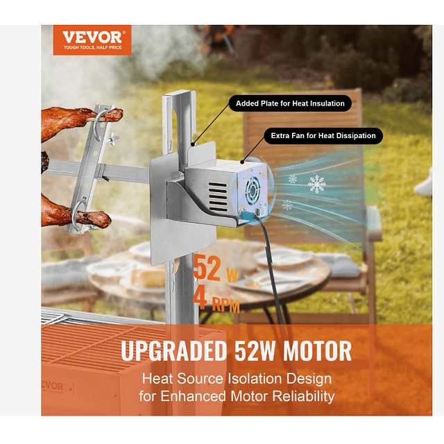 FACE1381 Churrasqueira elétrica PROFISSIONAL, churrasqueira multifuncional ao ar livre INOX