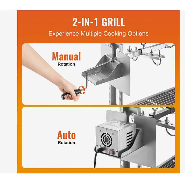 FACE1381 Churrasqueira elétrica PROFISSIONAL, churrasqueira multifuncional ao ar livre INOX
