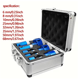 FACE1382 KI 8 Serras M14 Copo Diamantadas  Perfuração Tijolos Betão Granito, Quartzo, Cerâmica, Azulejos, Bancadas  