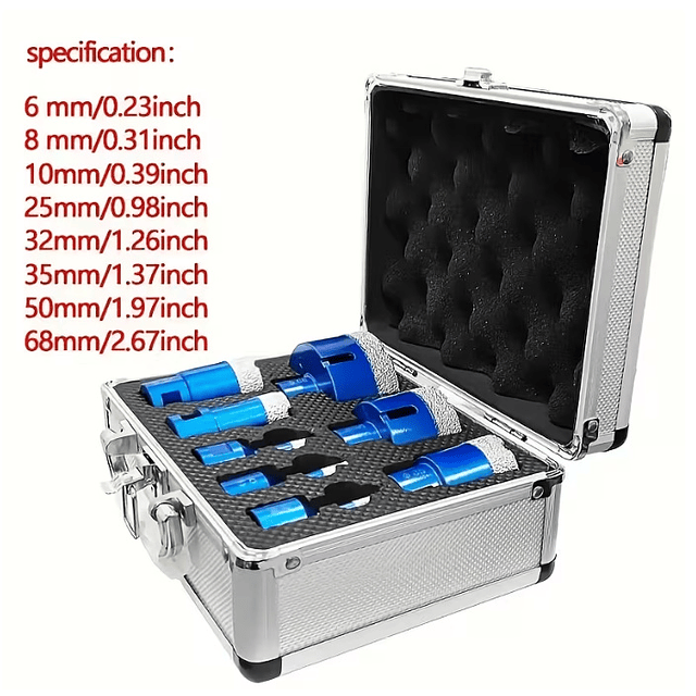 FACE1382 KI 8 Serras M14 Copo Diamantadas  Perfuração Tijolos Betão Granito, Quartzo, Cerâmica, Azulejos, Bancadas  