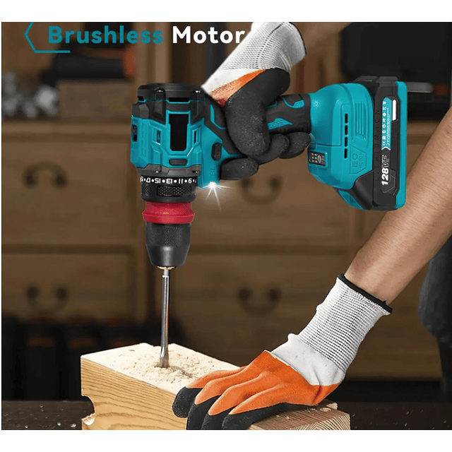 FACE1385 2 em 1 aparafusadora 21v com duas baterias acessórios e mala de transporte