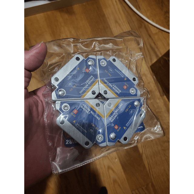 FACE701 Kit 4 iman esquadro soldagem magnético 45 ° 90 ° 135 ° multi-ângulo