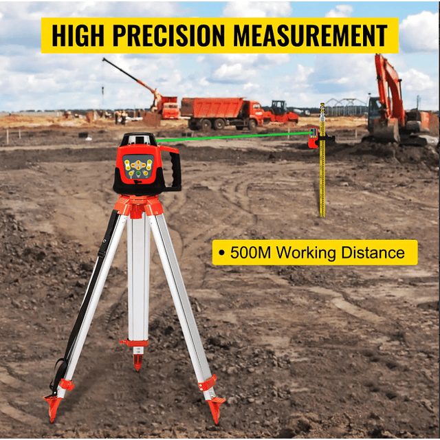 FACE1397 Laser profissional exterior alcance 500m VEVOR sem ou com tripé e régula